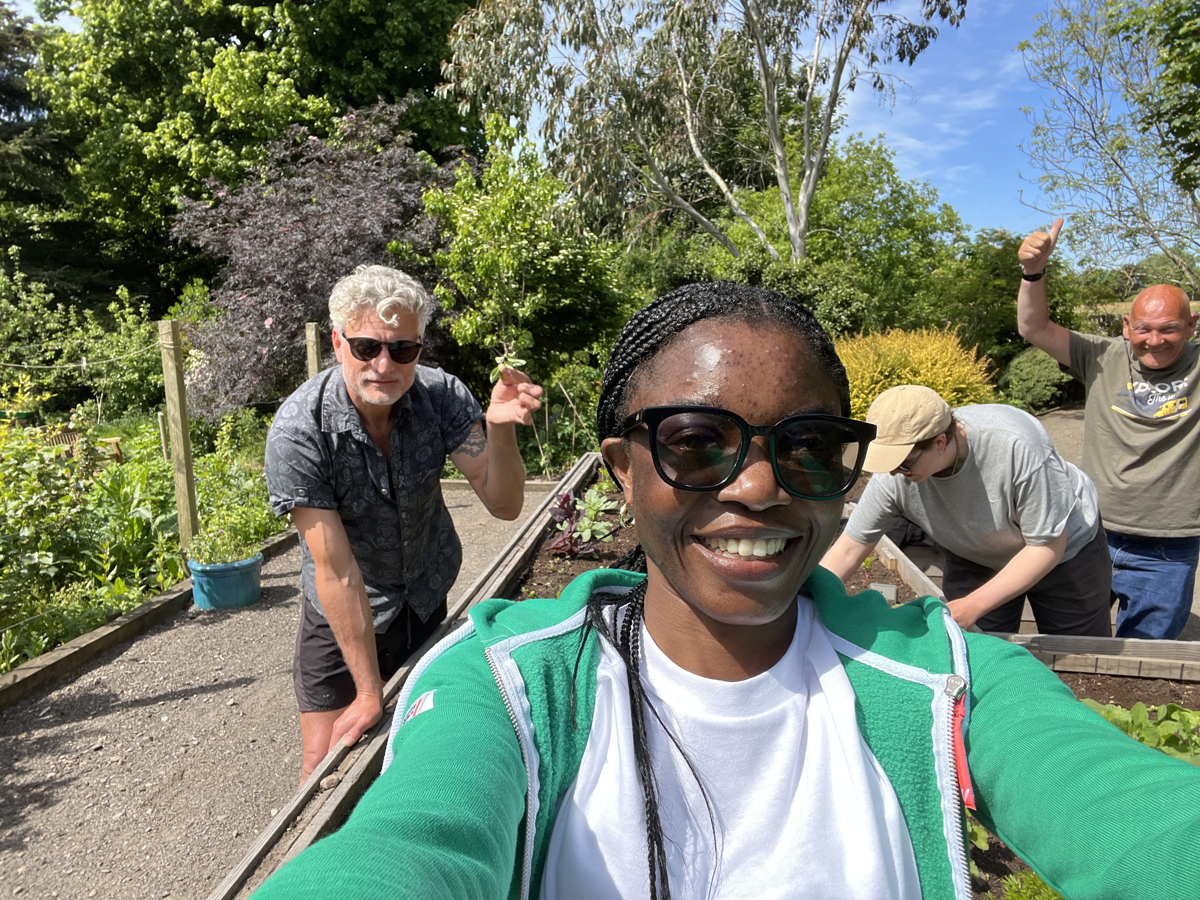 me and the two dominics raising plant